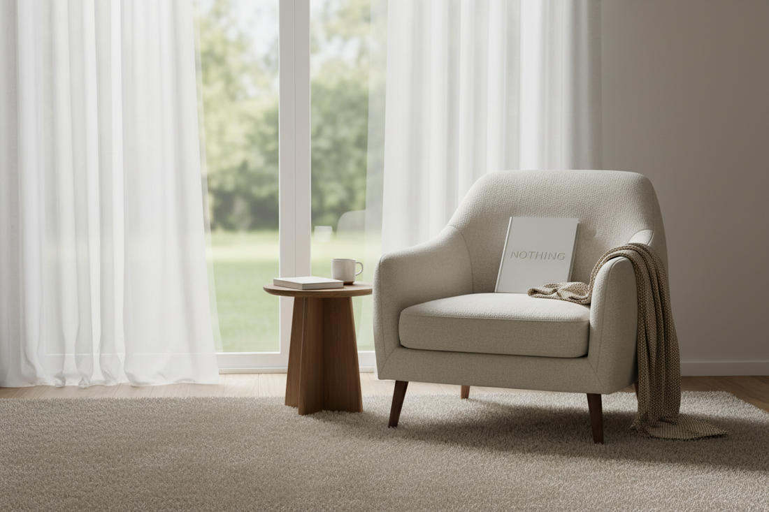 National Nothing Day celebration with serene minimalist scene and peaceful relaxation atmosphere